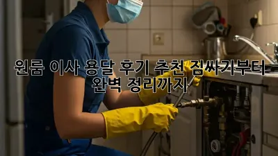 원룸 이사, 용달 후기 추천: 짐싸기부터 완벽 정리까지!